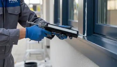 Professional caulking and sealing on Atlanta GA home exterior protecting siding from moisture damage