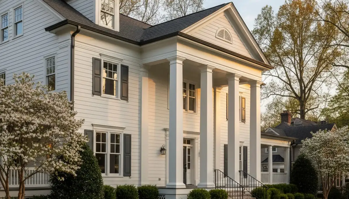 Freshly painted Atlanta GA home exterior showing smooth, weather-resistant finish by expert house painters