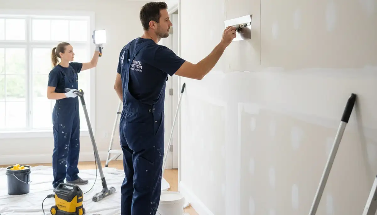 Professional drywall repair and wall restoration in Atlanta, GA homes by expert painters