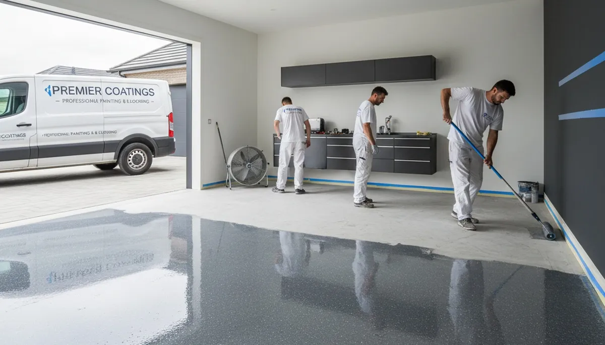 Professional epoxy garage floor coating in Atlanta GA for durable, polished home surfaces