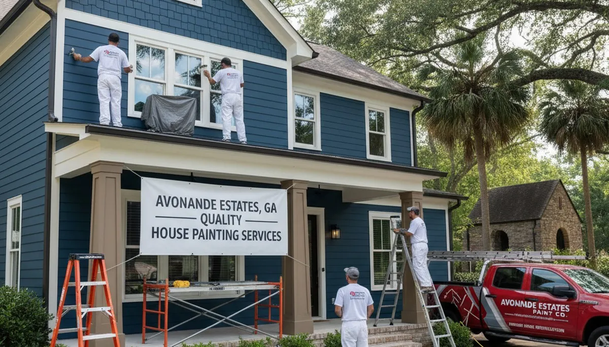 Atlanta, GA exterior house painting by professional painters for homes and residential exteriors
