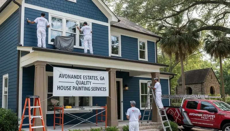 Atlanta, GA exterior house painting by professional painters for homes and residential exteriors