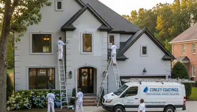 Professional exterior house painting service in Atlanta, GA by expert painters