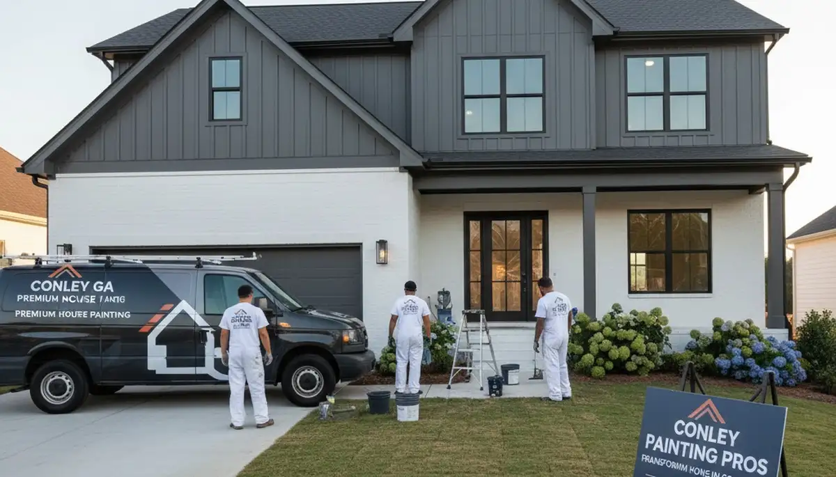 Professional exterior house painting service in Atlanta, GA by skilled local painters