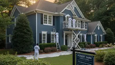 Professional exterior house painting service in Atlanta GA by expert residential painters