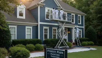 Professional exterior house painting service in Atlanta GA by experienced local painters