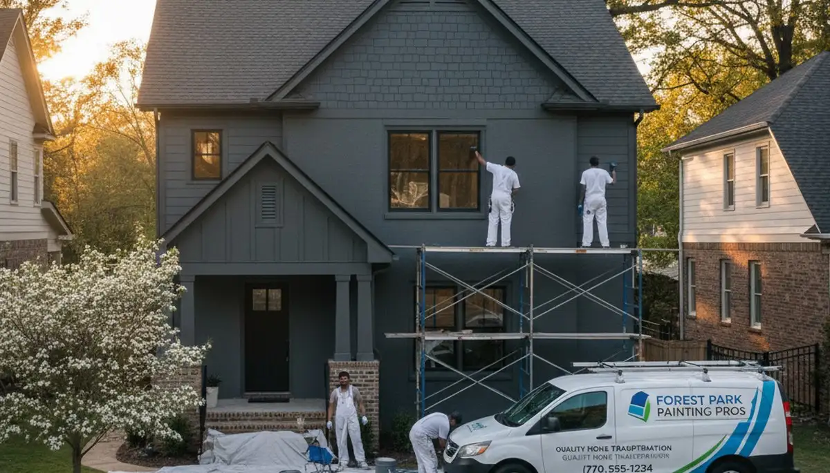 Professional exterior house painting service in Atlanta GA by expert local painters