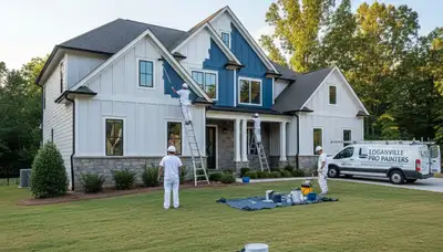 Atlanta, GA exterior house painting service by professional painters