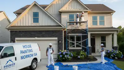 Atlanta, GA exterior house painting service by professional painters