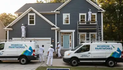 Atlanta, GA exterior house painting by a professional residential painting contractor