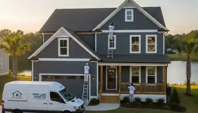 Atlanta, GA exterior house painting service by professional painters for residential homes