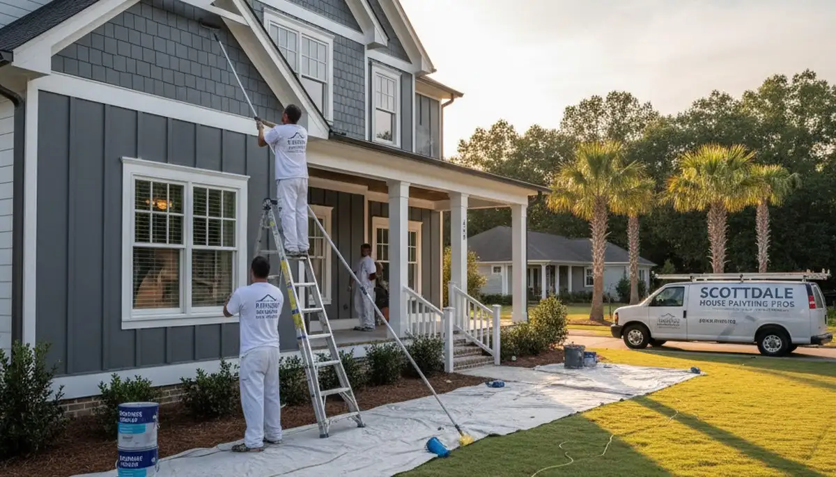 Professional exterior house painting service in Atlanta, GA by expert local painters