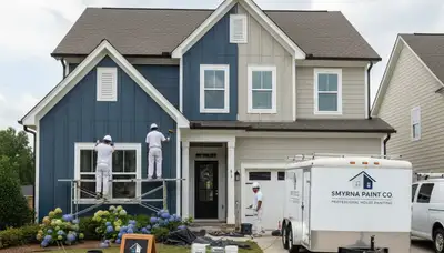 Atlanta, GA exterior house painting service by professional painters