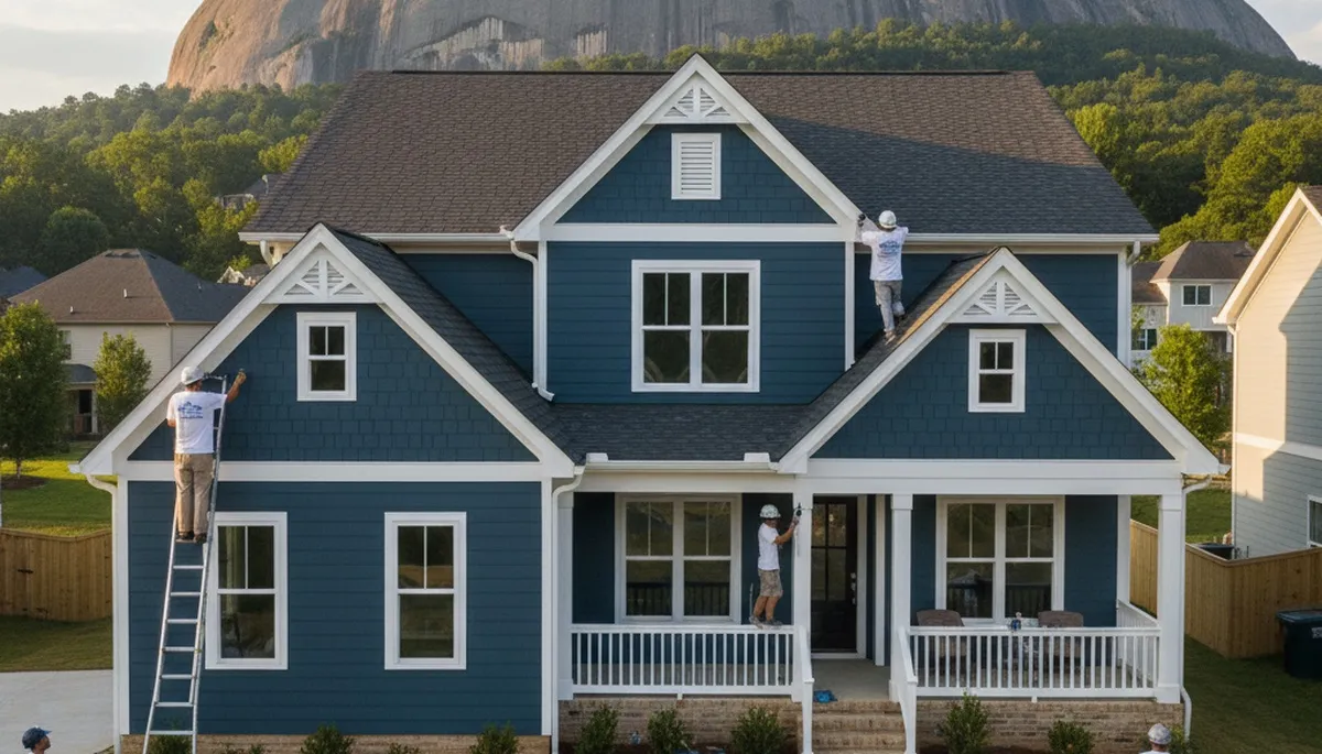 House painters in Atlanta, GA providing exterior painting for homes and businesses