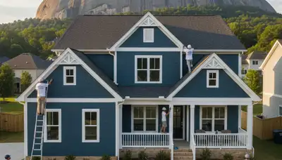 House painters in Atlanta, GA providing exterior painting for homes and businesses