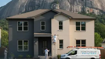 Atlanta, GA exterior house painting service for residential homes by professional painters