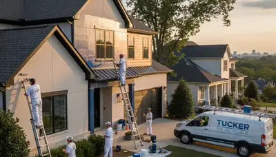 Exterior house painting service in Atlanta, GA for residential homes