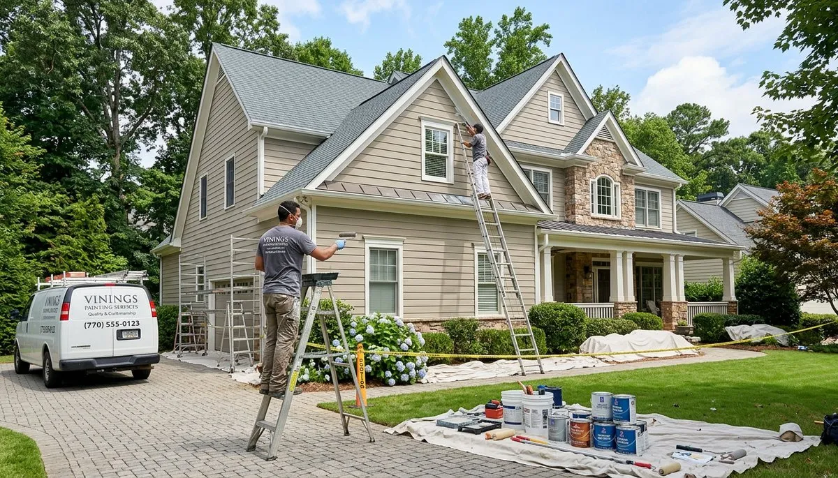 Professional exterior house painting service in Atlanta GA by expert painters