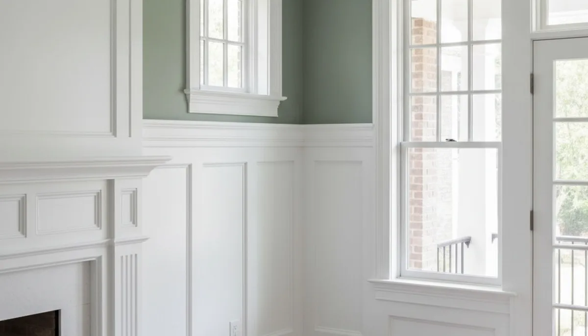 Professional interior trim painting in Atlanta, GA highlighting clean lines and detailed craftsmanship