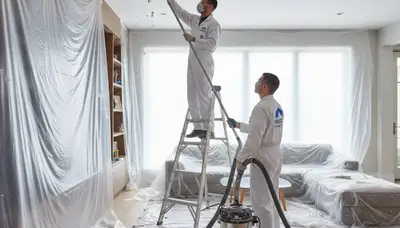 Professional popcorn ceiling removal by house painters in Atlanta, GA homes